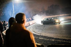 Impreza WNR Warsaw Night Racing na starym torze FSO. Warszawa, 11 marca 2017 r.