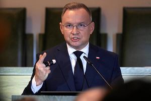 Prezydent Andrzej Duda podczas konferencji 'Lavoro pericoloso. O pracy sdziego', Warszawa, 10 padziernika, 2024 r.