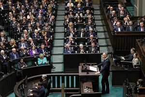 Prezydent RP Andrzej Duda w Sejmie, 16 padziernika 2024 r.