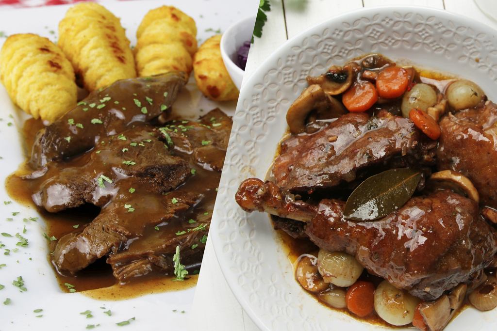 Na murawie dzi Francja-Niemcy, a na Hapsie kulinarne starcie Euro. Kto wygra? Coq au vin czy Sauerbraten?