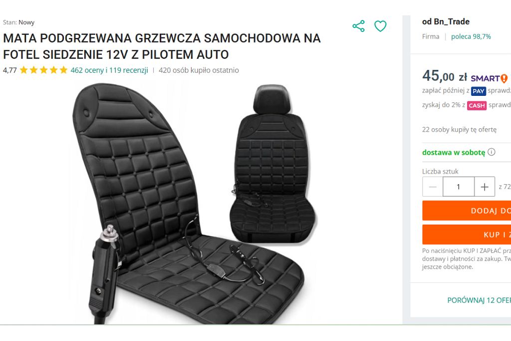 mata podgrzewająca