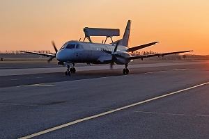 Samolot Saab340 AEW bdzie patrolowa polskie wybrzee.