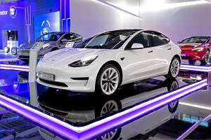 Prezentacja samochodu Tesla Model 3 na Europejskim Salonie Motoryzacyjnym w Brukseli, 13 stycznia 2023 r.