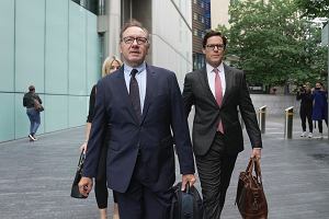 Aktor Kevin Spacey przed Southwark Crown Court. Jest oskarony o przestpstwa seksualne. Londyn, 14 lipca 2023 r.