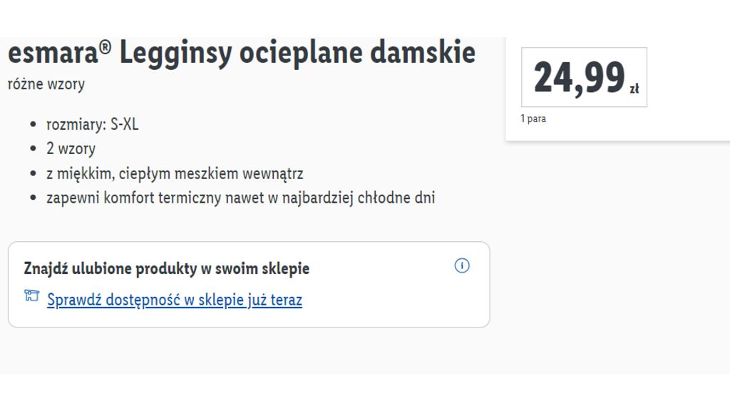 Legginsy ocieplane