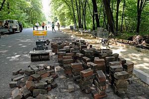 W Parku lskim zrywaj klinkierow kostk z gwnej alei. 'To jest niemal zabytek'