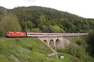 Semmering Bahn w Austrii