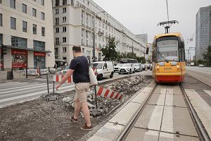 Przebudowa skrzyowania Marszakowskiej z Krlewsk koo Ogrodu Saskiego w Warszawie