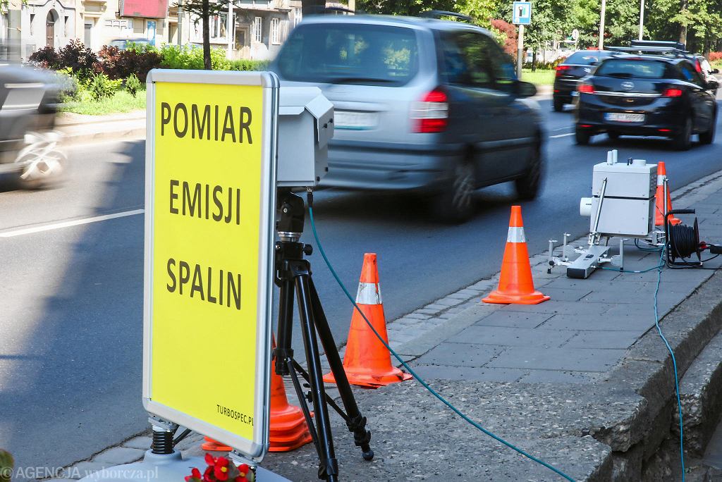 Pomiar emisji spalin w Krakowie w 2019 roku