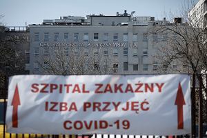 Centralny Szpital Kliniczny Ministerstwa Spraw Wewntrznych i Administracji. Warszawa, ul. Wooska, 7 kwietnia 2020