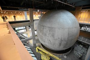 15.12.2021. Szczecin, asztownia. Budowa Morskiego Centrum Nauki. Na zdjciu - planetarium