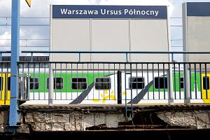 Zniszczone perony na stacji Warszawa PKP Ursus Pnocny.