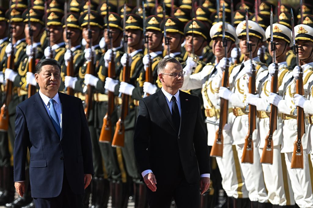 24.06.2024, Pekin, Xi Jinping i Andrzej Duda