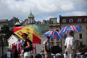 Przewodnicy wycieczek na Rynku w Krakowie