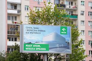 Gdask, reklama maej elektrowni atomowej Orlenu