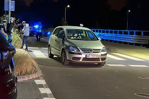 Potrcenie 10-letniego rowerzysty przez policjanta po subie kierujcego Volkswagenem