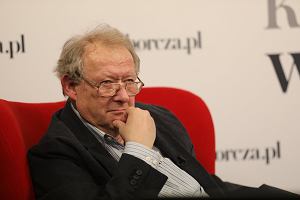 Redaktor naczelny Gazety Wyborczej Adam Michnik podczas spotkania online w Klubie Wyborczej - 'Skd bra nadziej?'. Warszawa, 4 lutego 2021