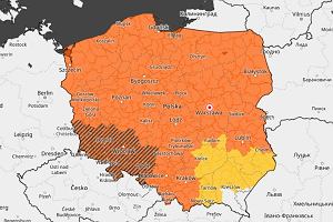 Caa Polska jest objta ostrzeeniem pogodowym 1 i 2 stopnia.