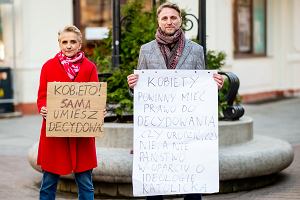 Piotr Wielgus i Joanna Scheuring-Wielgus. Konferencja prasowa na dzie kobiet.