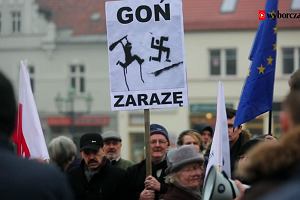 Demonstracja w Wodzisawiu lskim przeciwko ksenofobii, faszyzmowi i nacjonalizmowi 