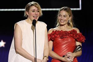 Margot Robbie i Greta Gerwig podczas gali rozdania Critics Choice Awards, Santa Monica, USA, 14 stycznia 2024 r.