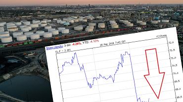 Ropa naftowa na duym minusie. Skd ten spadek? Eksperci id tropem soboty