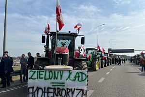 Protest rolnikw na S7 koo Radomia