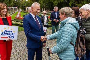 Ryszard Brejza w Parku Solankowym, w Inowrocawiu