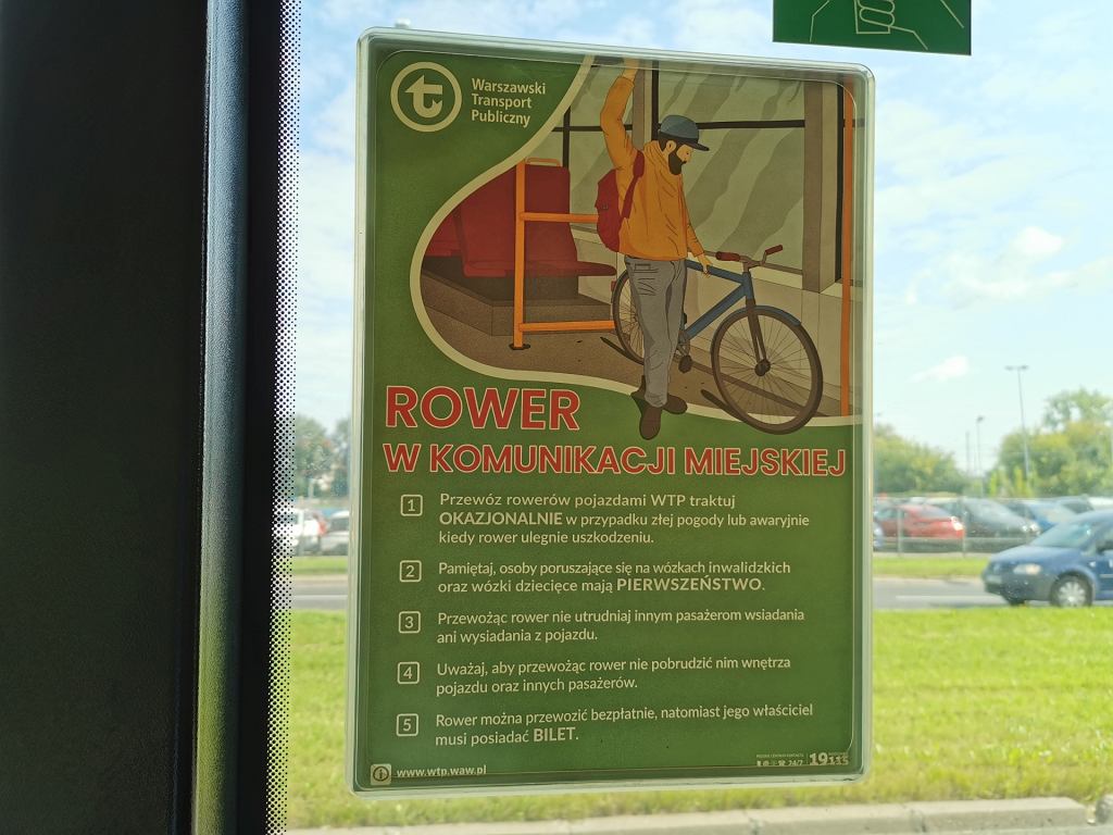 Rower w autobusie