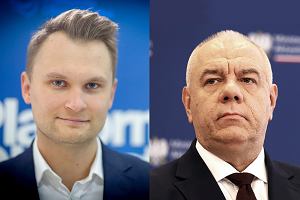 Wybory 2023. Krzysztof Truskolaski, kandydat KO i Jacek Sasin, kandydat PiS