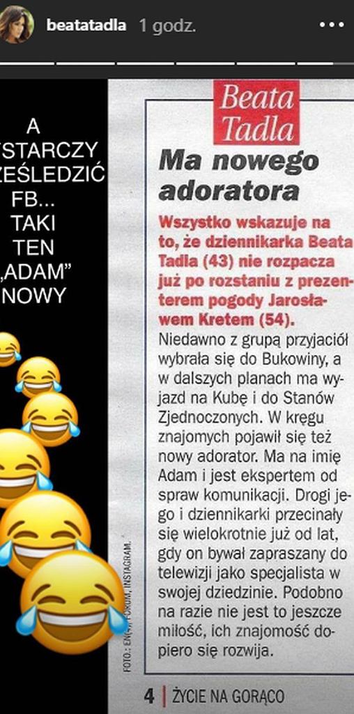 Beata Tadla ma nowego chłopaka - ona komentuje plotki