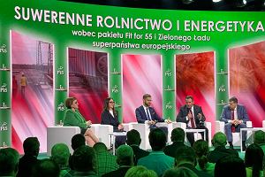 Wybory do Parlamentu Europejskiego. Europosanka Anna Zalewska (z lewej) podczas debaty o rolnictwie i energetyce