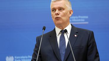 Szef MSWiA Tomasz Siemoniak. 5 czerwca 2024 r.