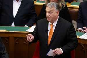 Premier Wgier Viktor Orban przemawia podczas wiosennej sesji parlamentu w Budapeszcie, Wgry, 26 lutego 2024 r.