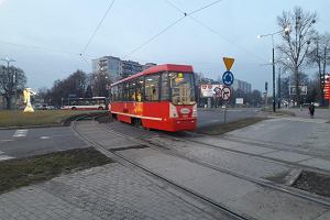 Tramwaj linii 26 na sosnowieckiej Pogoni