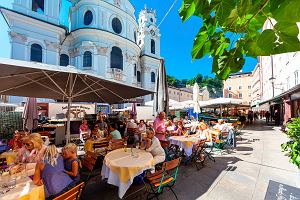 Restauracja na Universittsplatz w Salzburgu