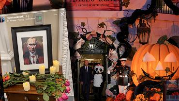 Putin straszy na Halloween w Biaym Domu. Joe Biden 'gryzie' dzieci [ZDJCIA]