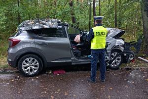 Wypadek miertelny na Kaszubach. Zginy dwie osoby 21.08.2022 r.