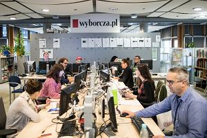 Newsroom w redakcji 'Gazety Wyborczej'.