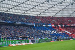 Mecz Ruchu Chorzw z Widzewem na Stadionie lskim