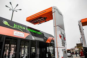 Pantografy do adowania elektrycznych autobusw przy rzeszowskim dworcu