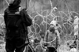 Kadr z filmu 'Zielona granica' Agnieszki Holland