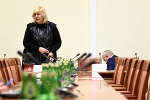 Komisarz UE Dunja Mijatovic podczas posiedzenia Sejmowej Komisji Spraw Zagranicznych. Warszawa, Sejm, 9 stycznia 2018