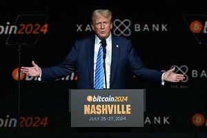 Donald Trump na wydarzeniu Bitcoin 2024 w Nasville w stanie Tennessee, 27.06.2024