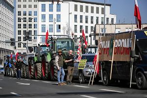 Rolnicy protestuj w centrum Krakowa