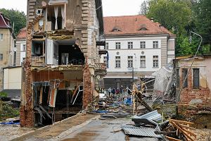 15.09.2024, Ldek-Zdrj po przejciu fali na rzece Biaej Ldeckiej.