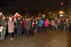 DRUGI DZIE PROTESTW PRZED SDEM OKRGOWYM W KATOWICACH, 6 GRUDNIA 2017