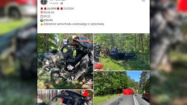 Tragedia w kujawsko-pomorskim. Samochd zderzy si z ciarwk. Nie yje 30-letni policjant