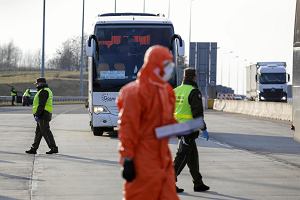 Pandemia koronawirusa. Kontrola sanitarna na granicy z Czechami w Gorzyczkach, 9 marca 2020