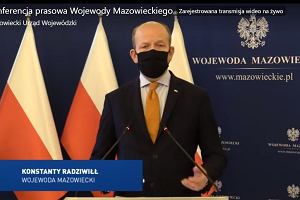 Konstanty Radziwi podczas sobotniej konferencji prasowej